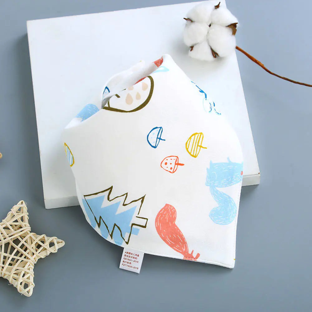 Baby Bibs and Cotton Triangle Scarves for Infants