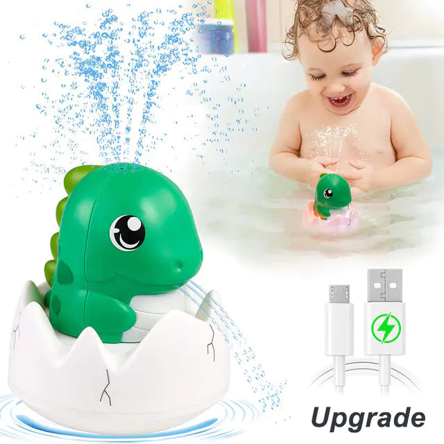 Light-Up Dino Bath Toy – Water Spray Fun