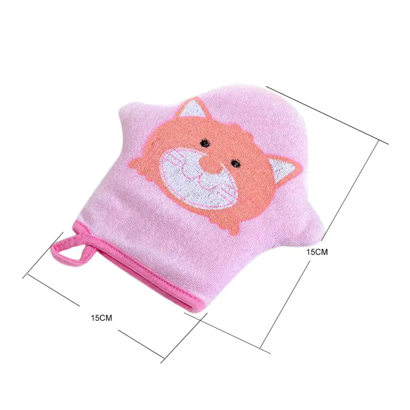 Baby Bath Brush with Exfoliating Wash Cloth and Sponge