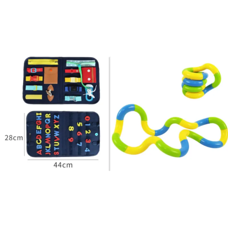 Kindora Montessori Busy Board — Travel Learning Activity Toy
