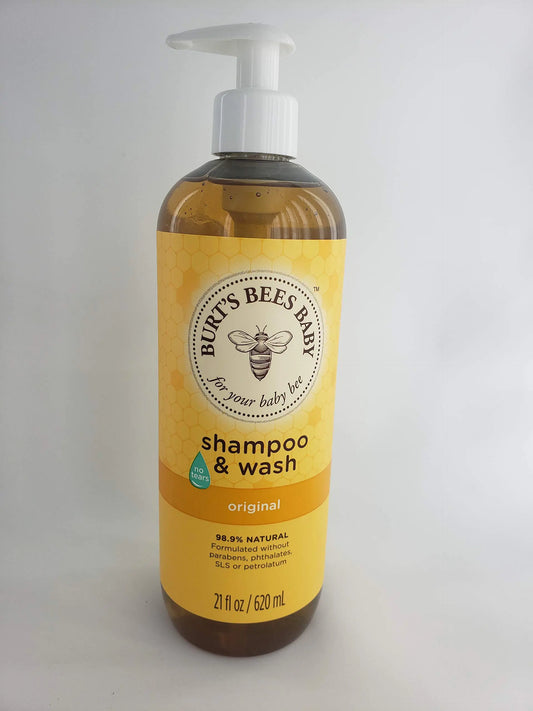 Burt’s Bees Gentle Baby Shampoo & Wash – Natural Tear-Free Formula (Twin Pack, 21 oz Each)