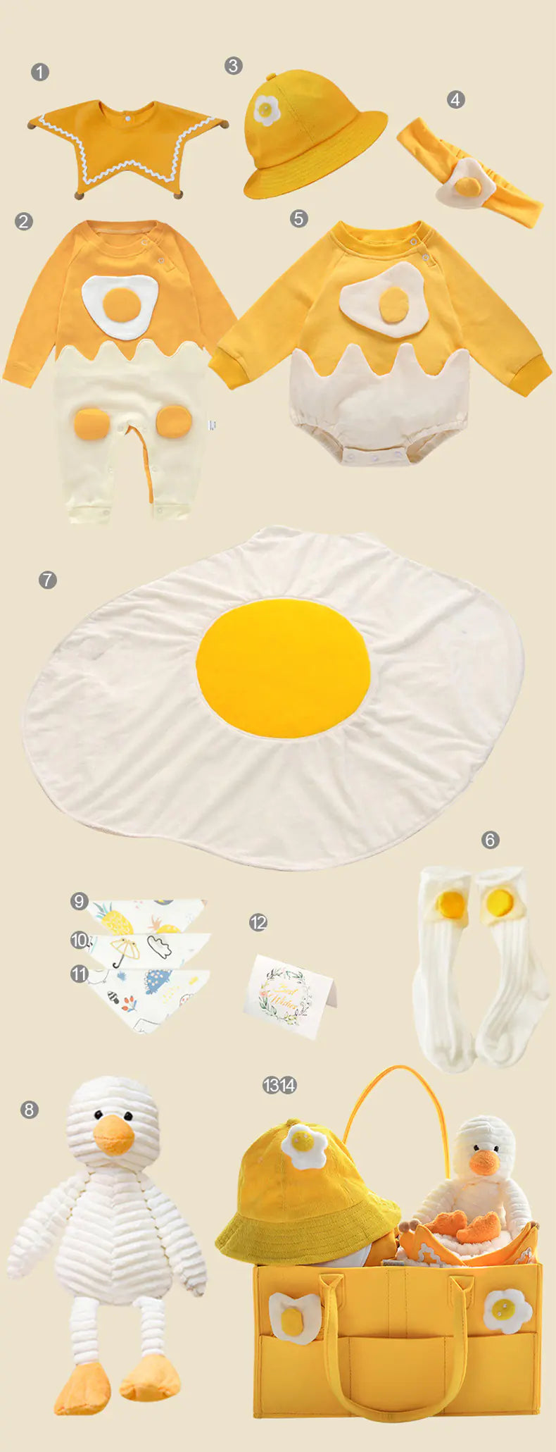 Newborn Gift Box – 14-Piece Baby Essentials & Keepsake Set 🎁