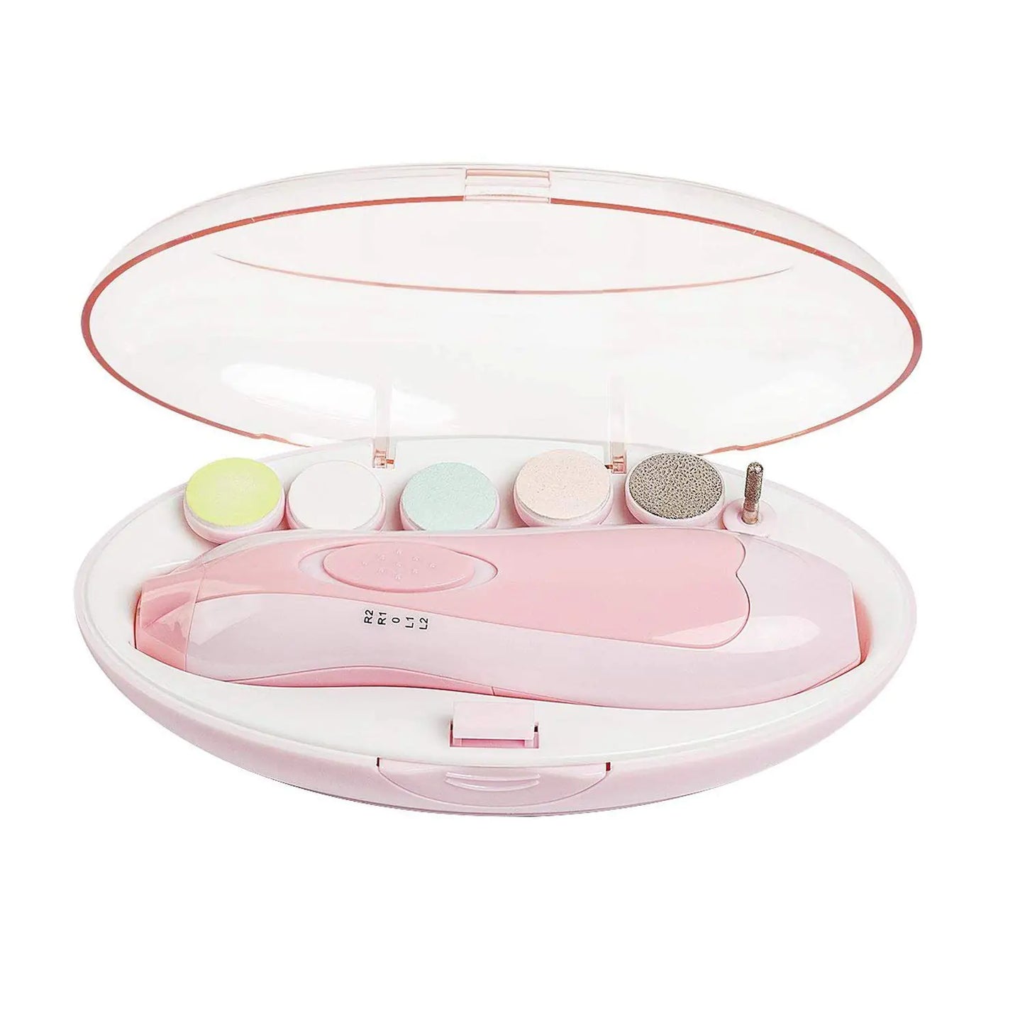 Kindora GlowCare Nail Kit — Electric Baby Nail Trimmer with LED Light