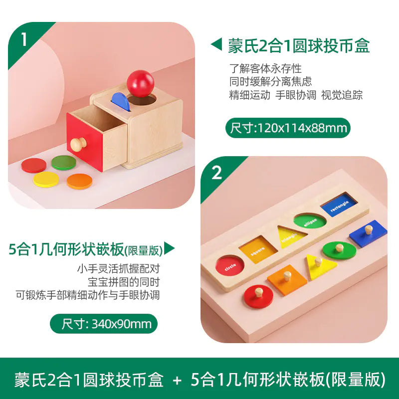 Montessori Shape-Sorting Puzzle Box