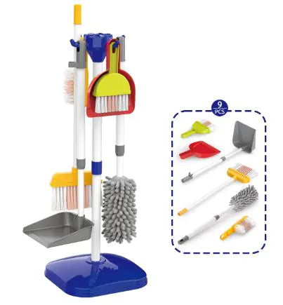 Kindora Toddler Cleaning Playset — Montessori Pretend Play Housekeeping Kit